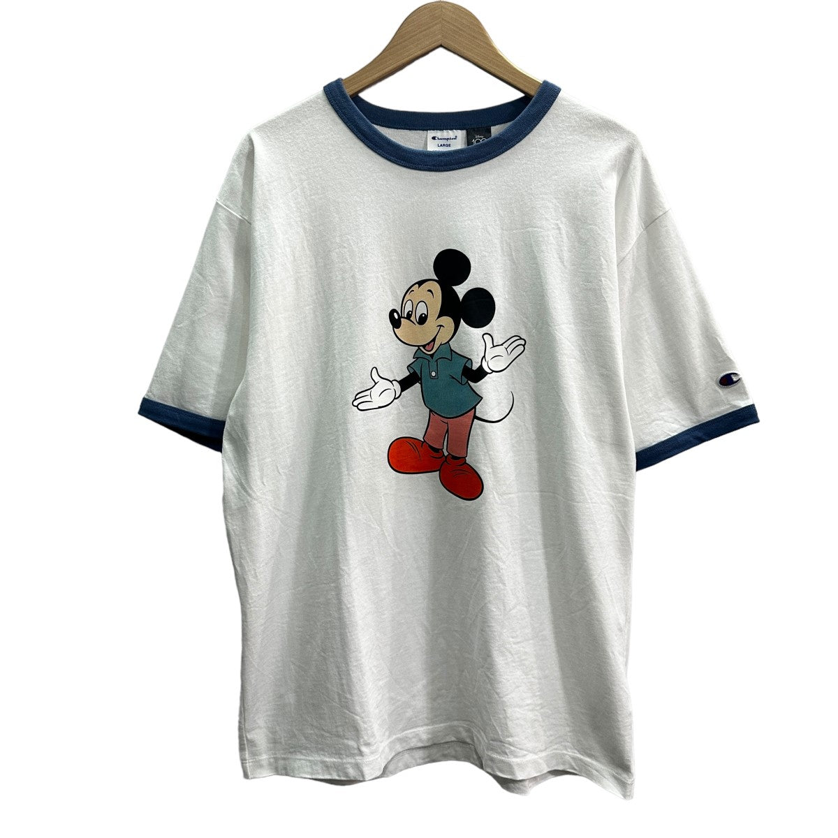 Champion×BEAMS Disney 100th Collection リンガーTシャツ ホワイト サイズ L｜【公式】カインドオルオンライン  ブランド古着・中古通販【kindal】