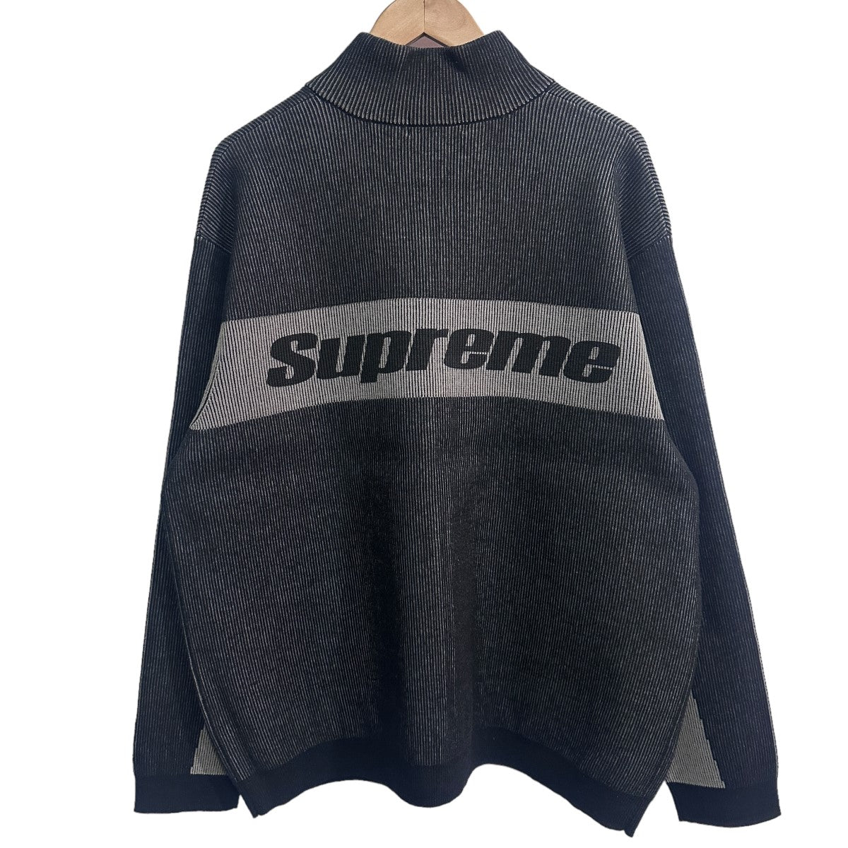 SUPREME(シュプリーム) 22AW 2-Tone Ribbed Zip Up Sweater 2トーンリブジップアップセーター ブラック サイズ  M｜【公式】カインドオルオンライン ブランド古着・中古通販【kindal】
