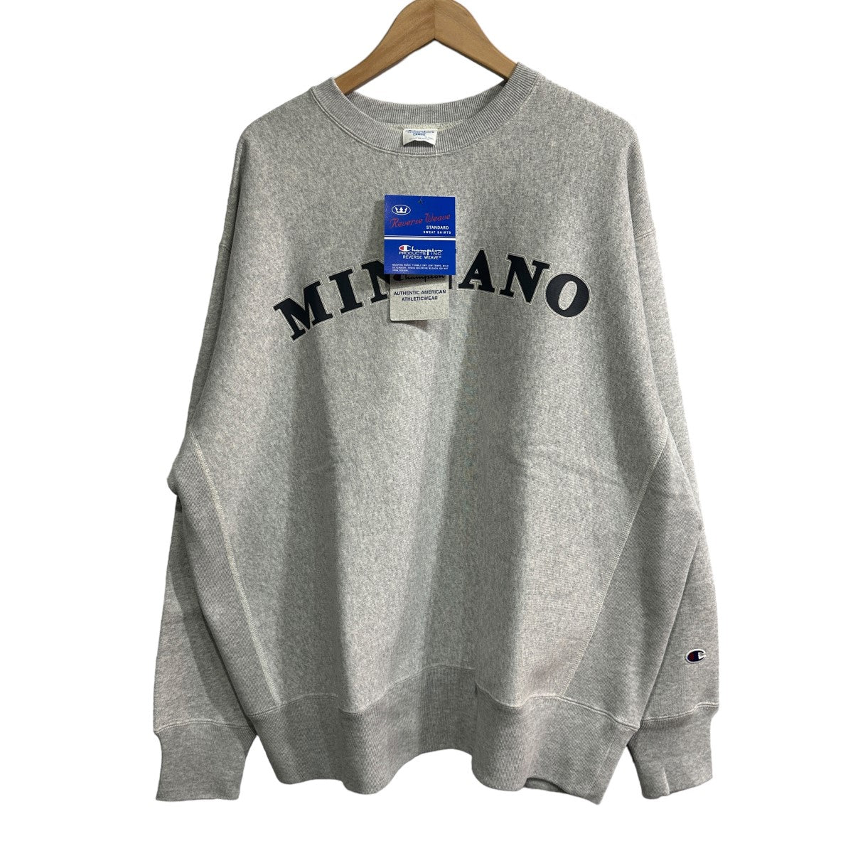 champion×MIN-NANO×BEAMS 別注 Arch Logo Crewneck Sweat スウェット 【SAMPLE品】 アッシュグレー  サイズ L｜【公式】カインドオルオンライン ブランド古着・中古通販【kindal】