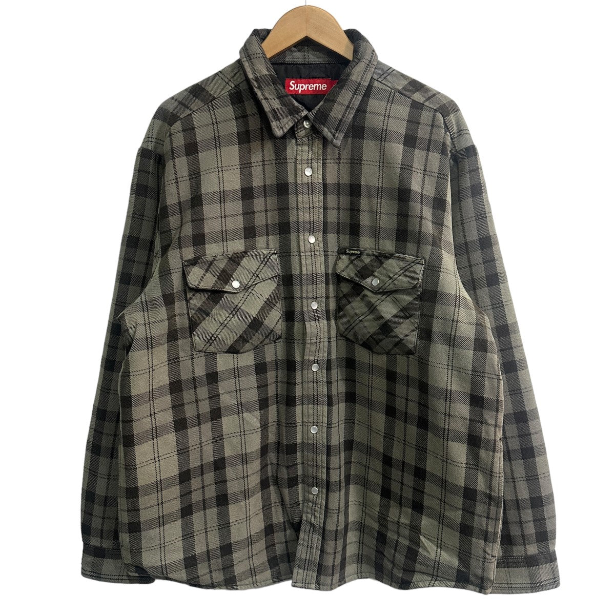 SUPREME(シュプリーム) 24SS Quilted Flannel Snap Shirt シャツ 