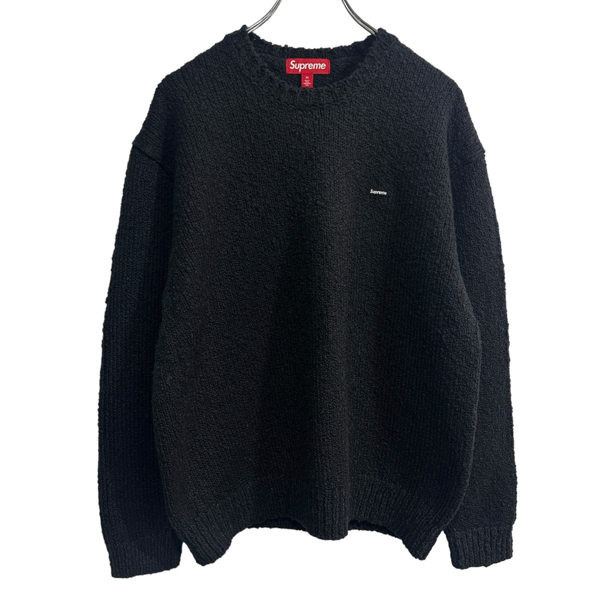 SUPREME(シュプリーム) 24SS Boucle Small Box Sweater ブークレスモールボックスロゴセーター ブラック サイズ  M｜【公式】カインドオルオンライン ブランド古着・中古通販【kindal】