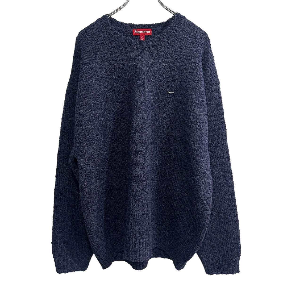 Supreme Bouclé Small Box Sweater Navy XLメンズ