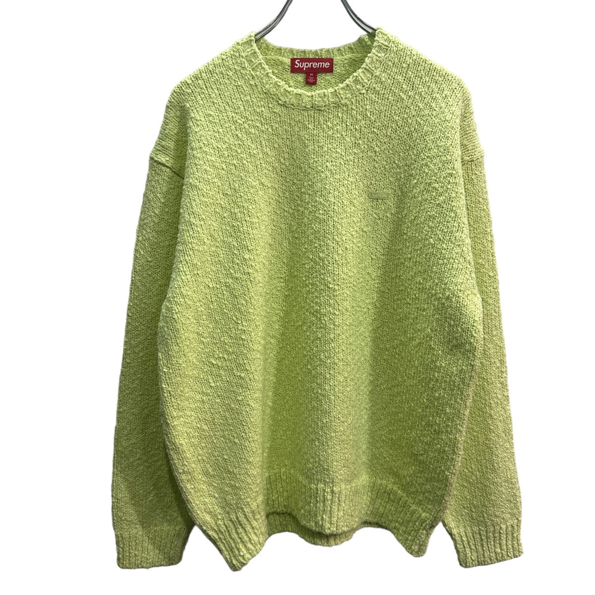 SUPREME(シュプリーム) 24SS Boucle Small Box Sweater ブークレスモールボックスロゴセーター ライム サイズ  M｜【公式】カインドオルオンライン ブランド古着・中古通販【kindal】