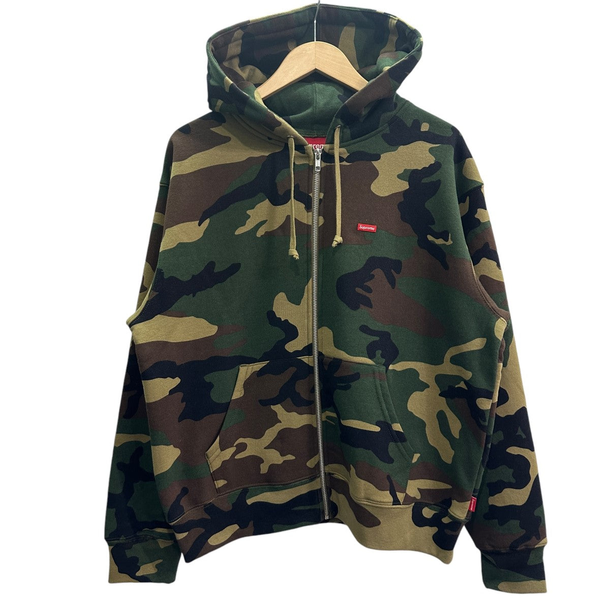 Supreme(シュプリーム) 24AWSmall Box Zip Up Hooded Sweatshirt スモールボックスロゴパーカー  Woodland Camo サイズ S｜【公式】カインドオルオンライン ブランド古着・中古通販【kindal】