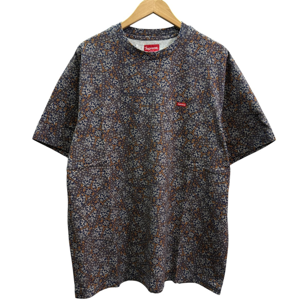 Supreme(シュプリーム) 21FW/Small Box Tee Navy Floral Cards スモールボックスTシャツ ネイビー サイズ  L｜【公式】カインドオルオンライン ブランド古着・中古通販【kindal】