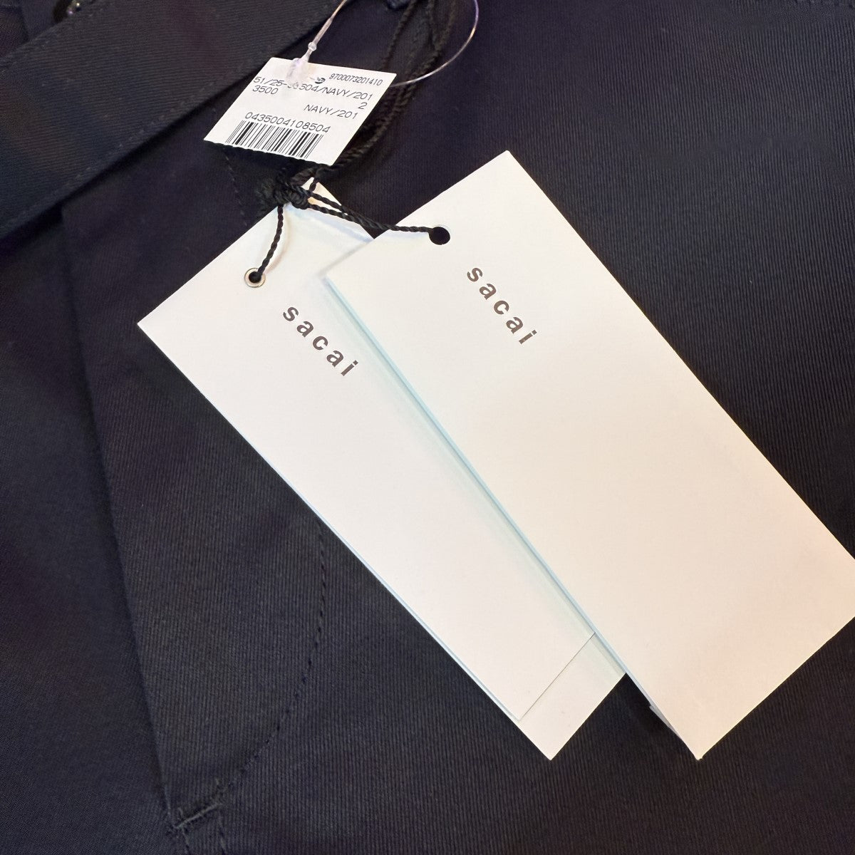 sacai 25SS/Cotton Chino Pants/コットンチノパンツ/25-03604M 古着・中古-3枚目のアイテム画像