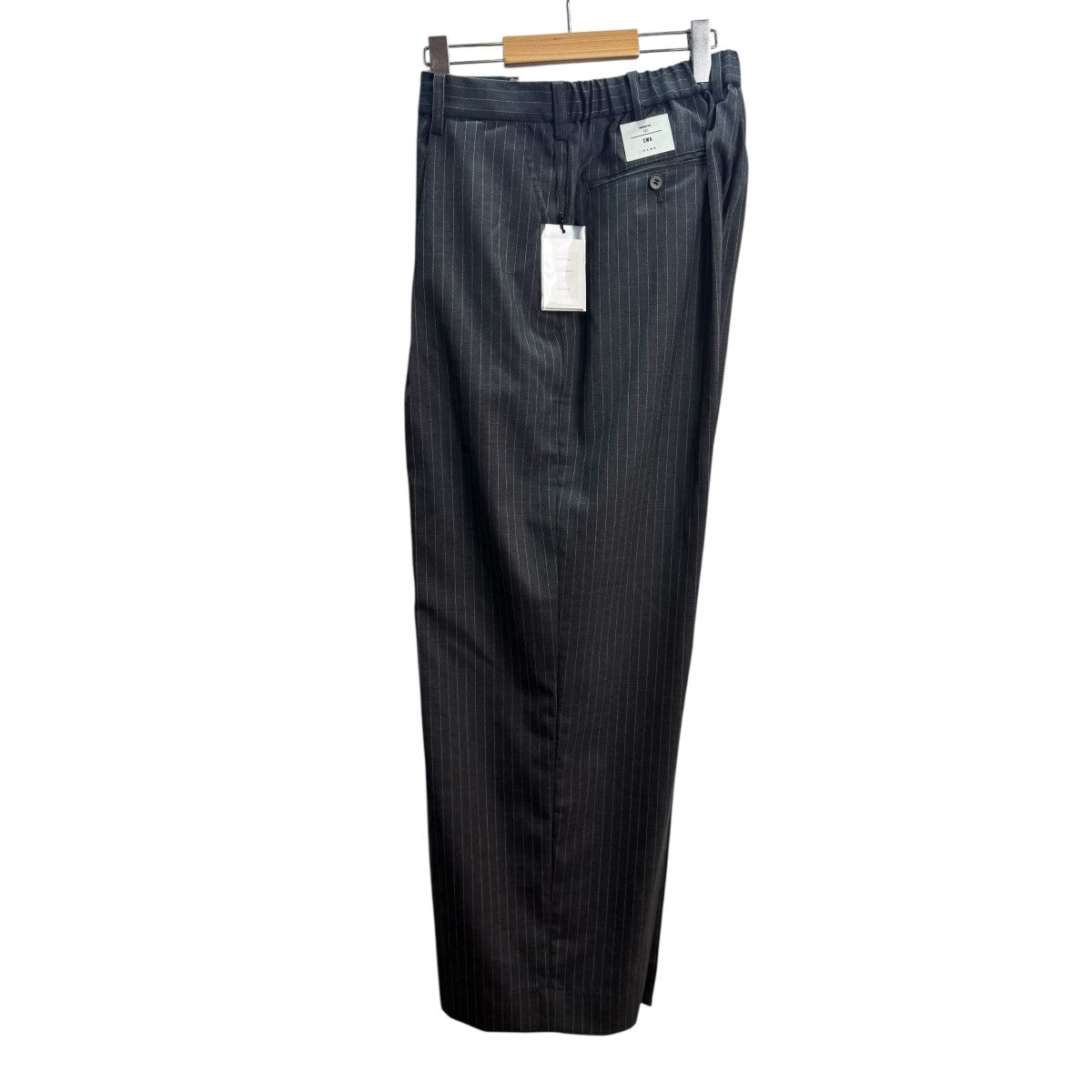 Name．(ネーム) 25SS/WOOL STRIPE ONE TUCK WIDE 35SLACKS