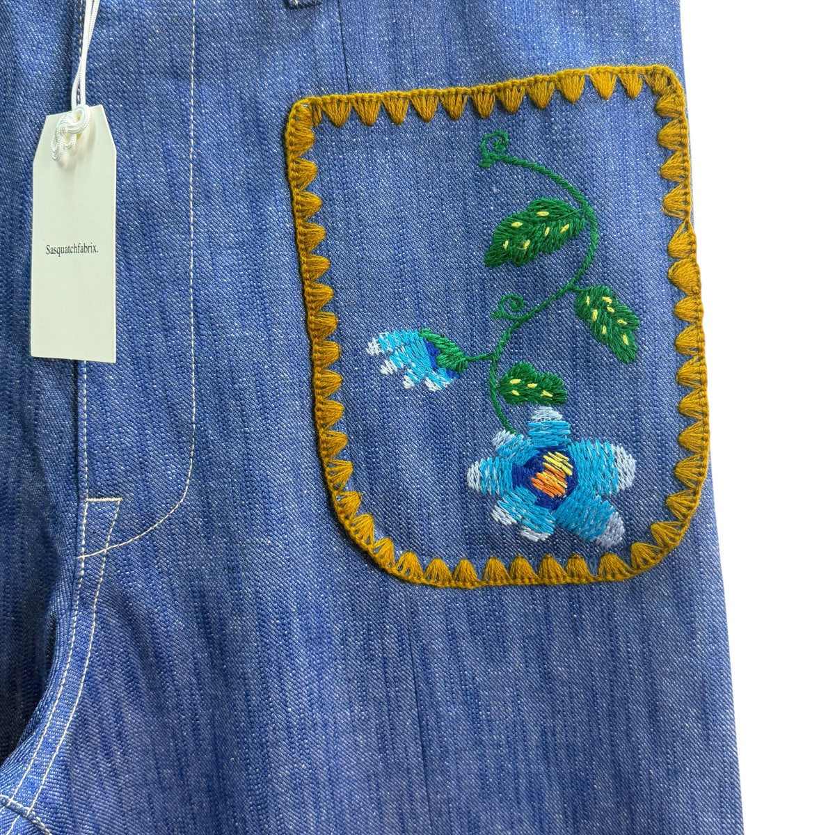 25SS/FLARE DENIM PANTS MEXICAN EMBROIDERYフレアデニムパンツ メキシカン刺繍パンツ25SS-PA9-011