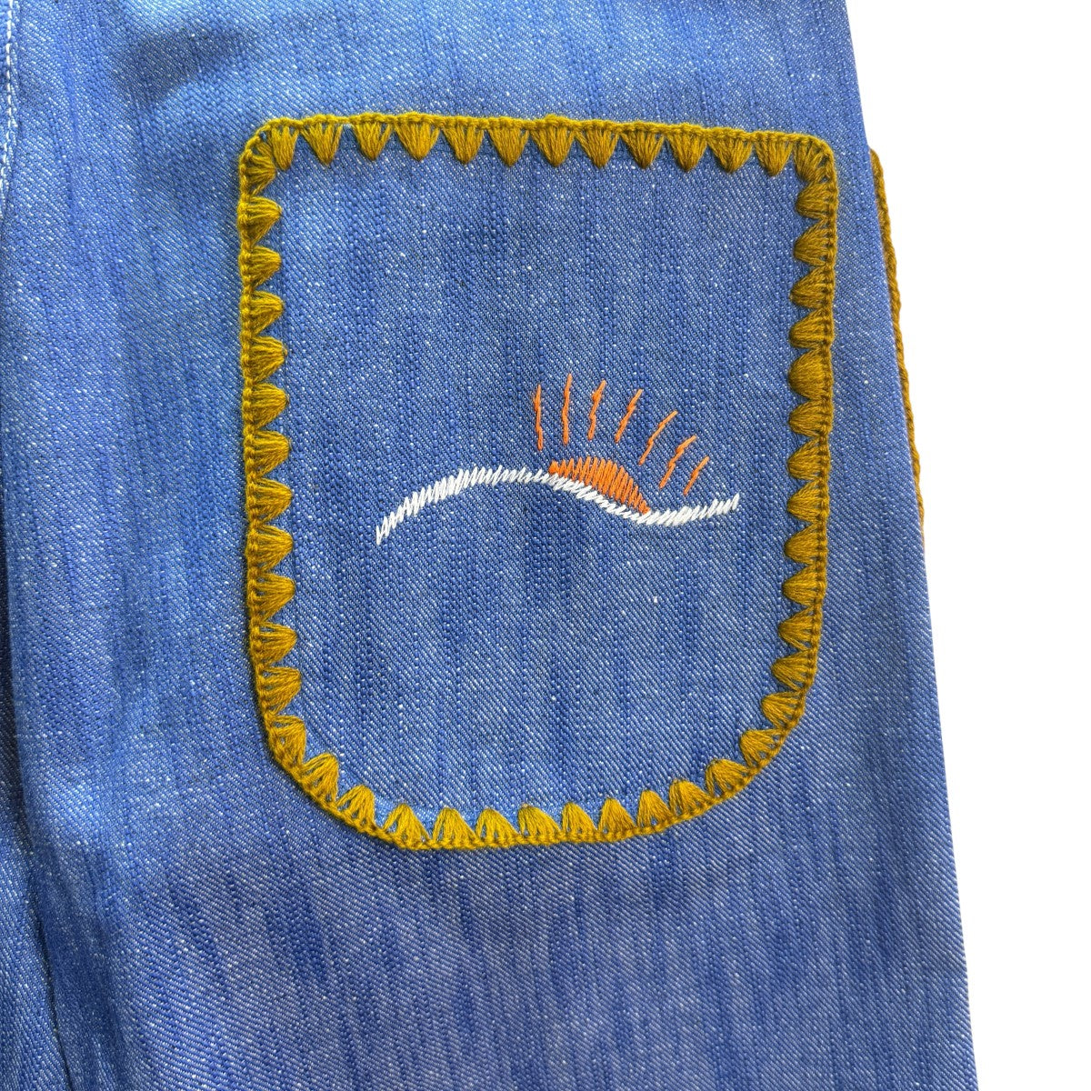25SS/FLARE DENIM PANTS MEXICAN EMBROIDERYフレアデニムパンツ メキシカン刺繍パンツ25SS-PA9-011