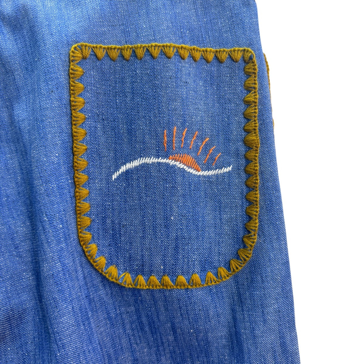 25SS/FLARE DENIM PANTS MEXICAN EMBROIDERY/フレアデニムメキシカン刺繍パンツ25SS-PA9-011