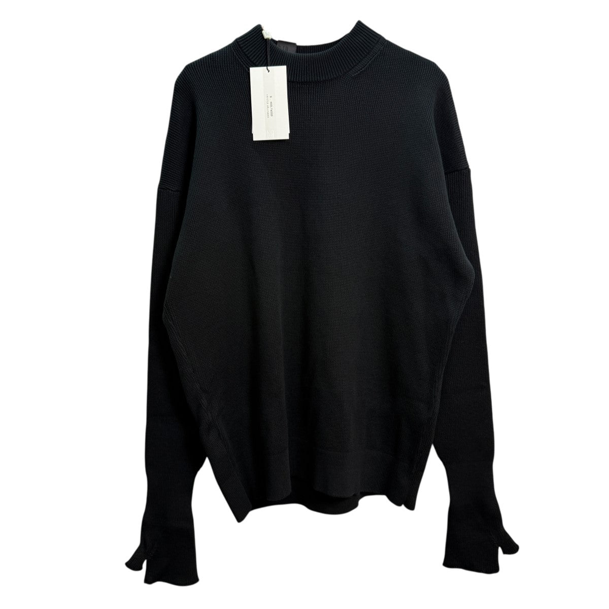 N.HOOLYWOOD 25AW/CREWNECK KNIT/クルーネックコットンニット2252-KT04-03 古着・中古-1枚目のアイテム画像