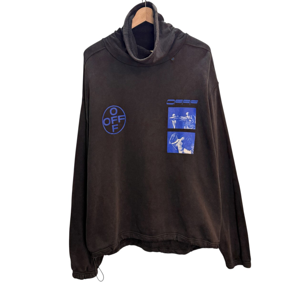 19AW/カラヴァッジョプリントタートルネックスウェット/タートルネックスウェットOMBA039F19E3009