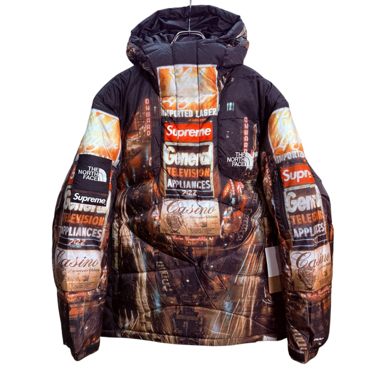 SUPREME シュプリーム 22AW×ザ ノースフェイス 800フィル ハーフジップ プルオーバー ダウンジャケット タイムズスクエア ND52205I Supreme×THE NORTH FACE 22AW/800-Fill Half Zip Hooded PulloverTimes