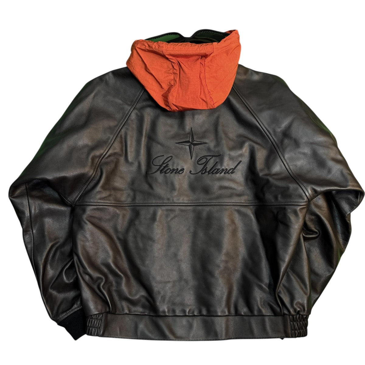 Supreme×STONE ISLAND 23AW/Leather Bomber Jacket/ストーンアイランド レザーボンバージャケット 古着・中古-2枚目のアイテム画像