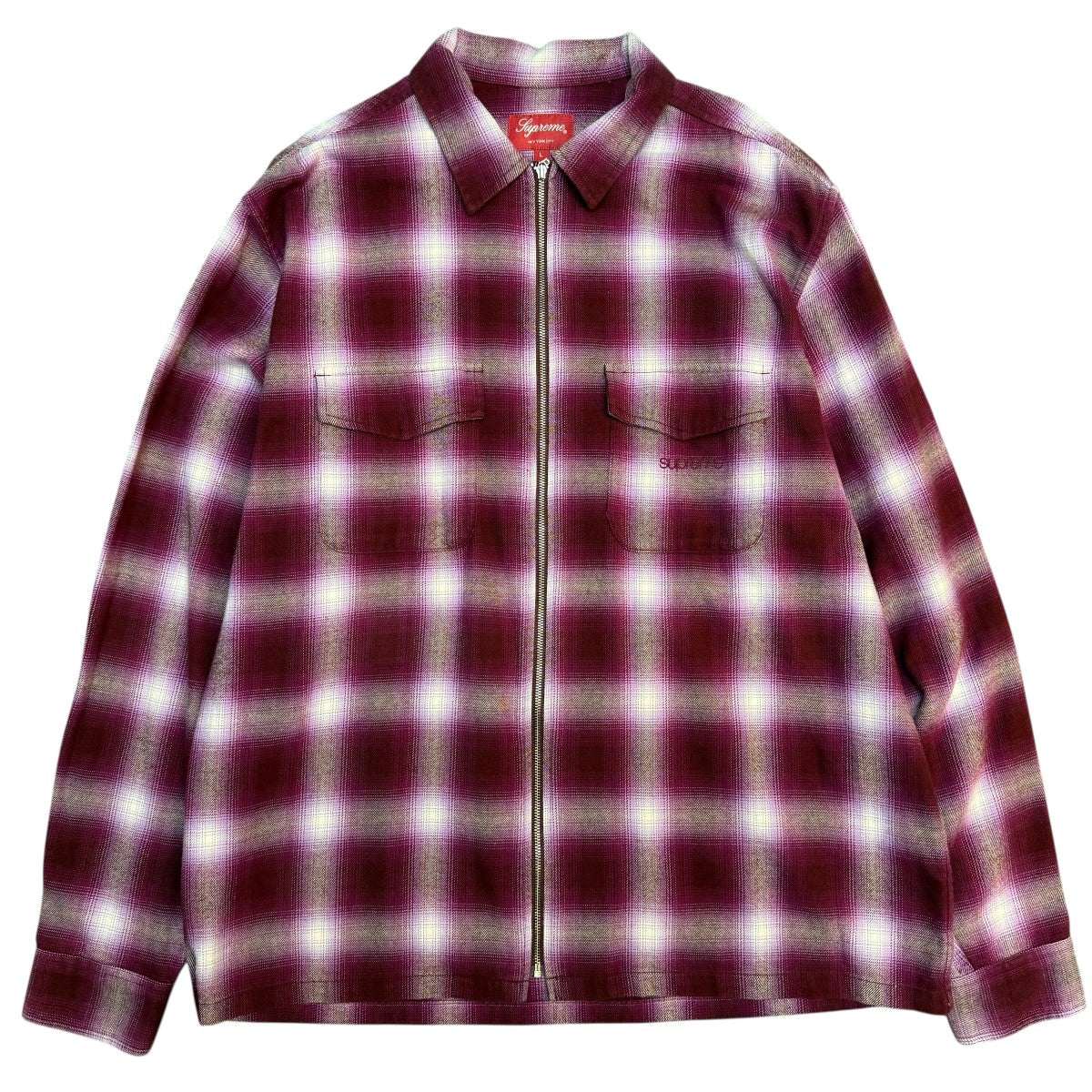 Supreme(シュプリーム) 22AW/Shadow Plaid Flannel Zip Up Shirt