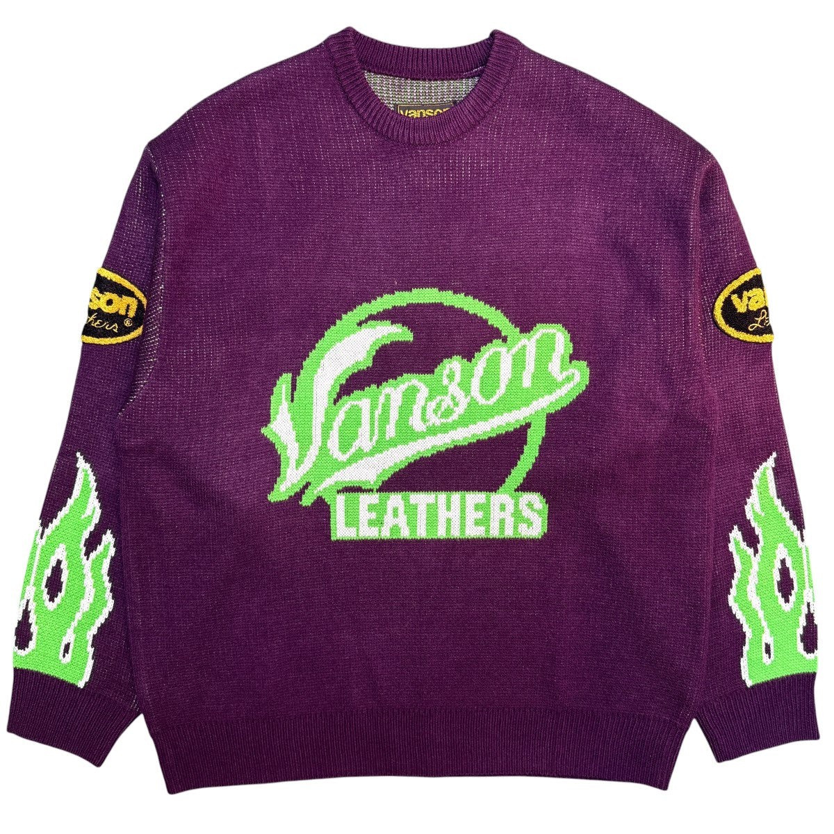 極希少Supreme vanson leathers sweater セーター紫 Supreme(シュプリーム) 22SS/Vanson Leathers Sweater／バンソン