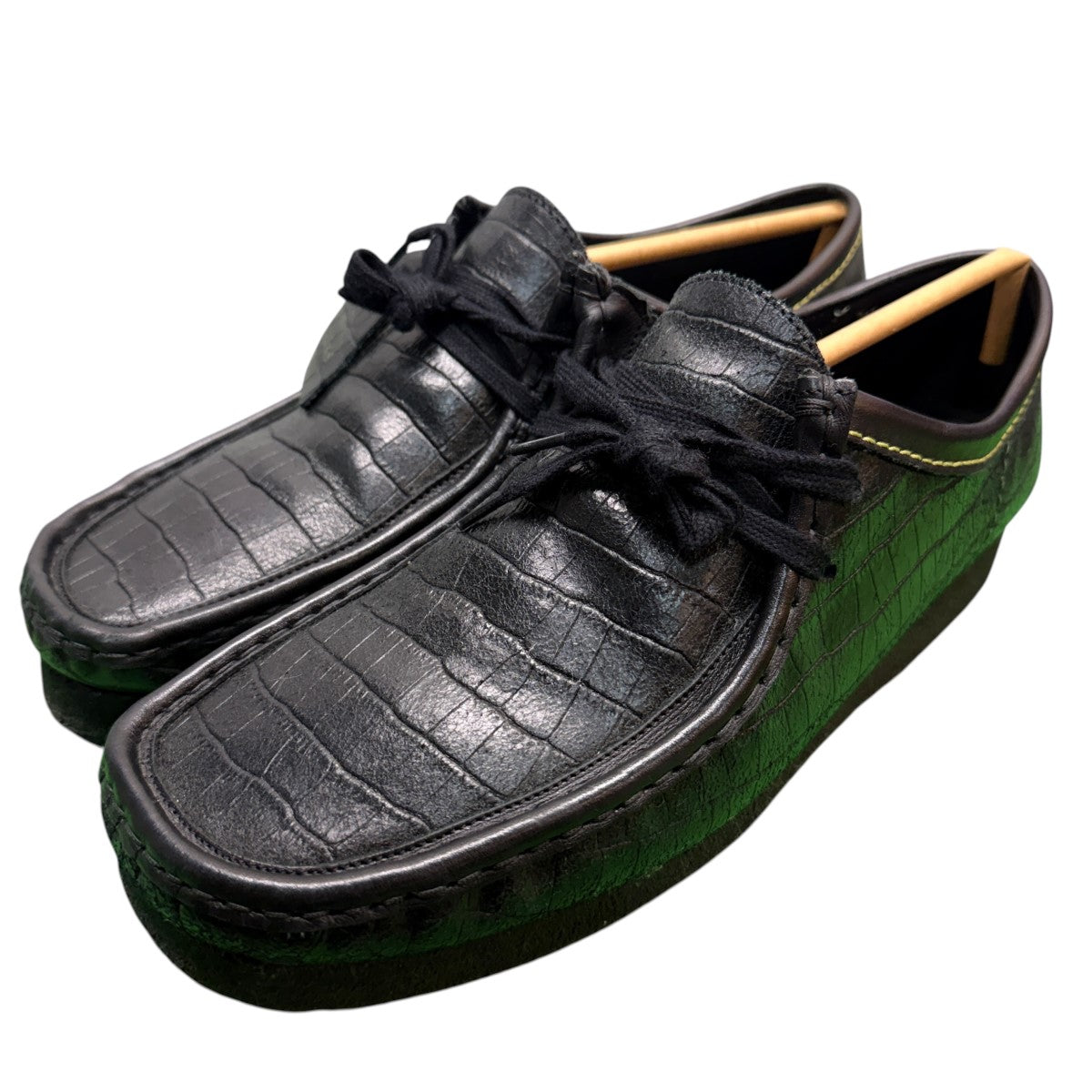 23SS/CROCODILE EMBOSSED LEATHER WALLABEE/クロコダイルエンボスレザーワラビーブーツ/CLARKS-WM-SH02