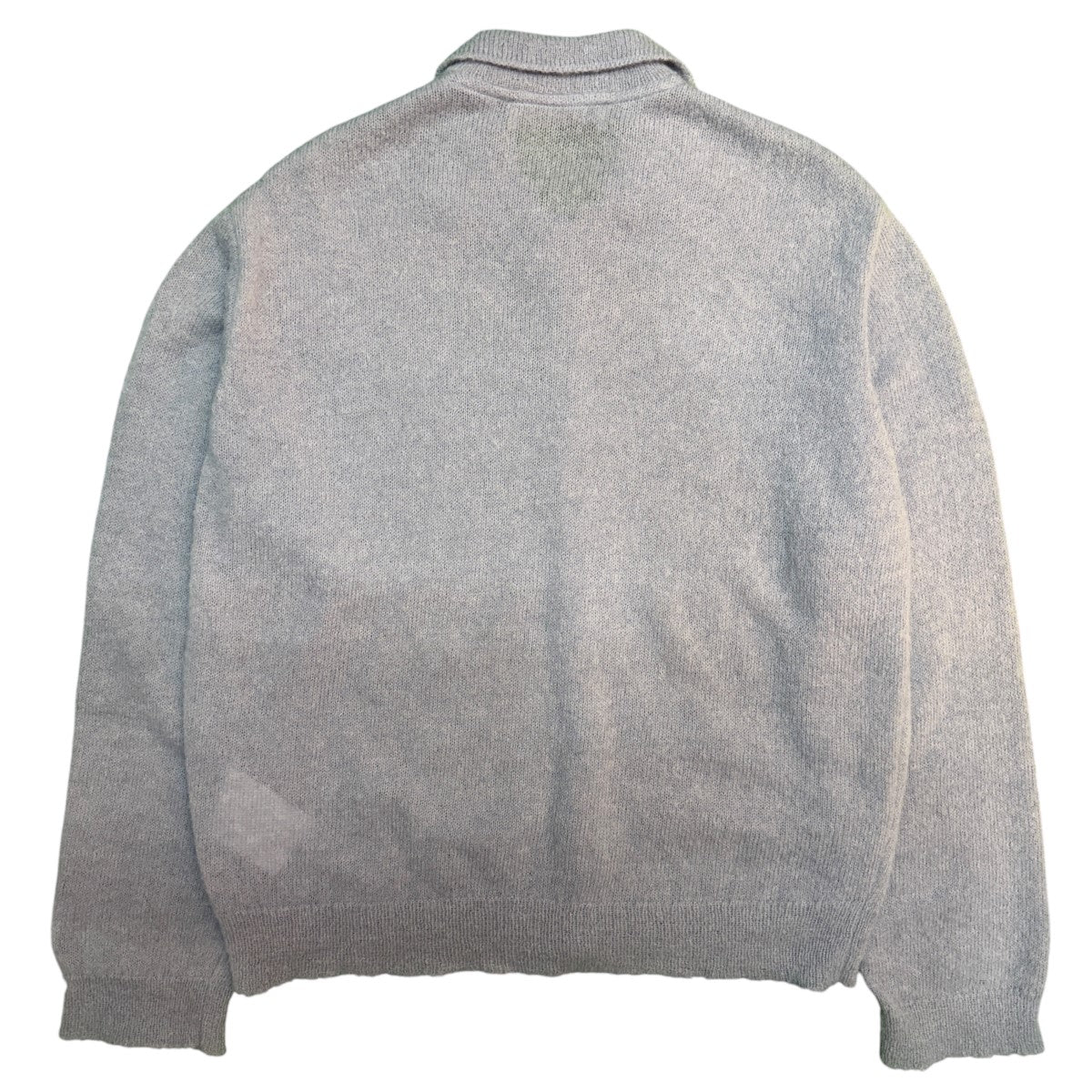 25SS/EVENING POLO Livid Blue Fuzzy AlpacaLivid Blue/イブニングポロ カーディガン 人気商品/M2253EL