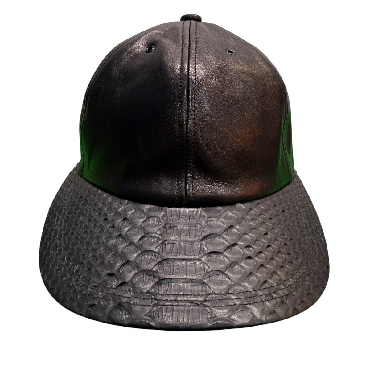 DIAMOND PYTHON CAP - DAVID BOYダイアモンドパイソン ヘビ革キャップ