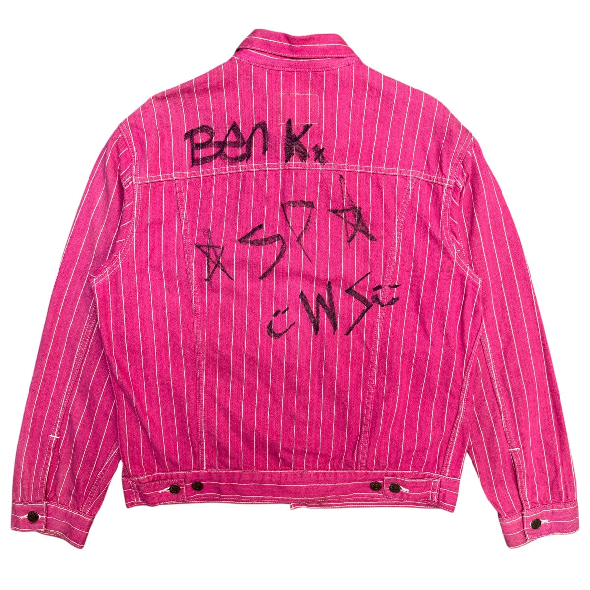Supreme×LEVI'S 18SS/Supreme LEVI'S PINSTRIPE TRUCKER JACKETピン