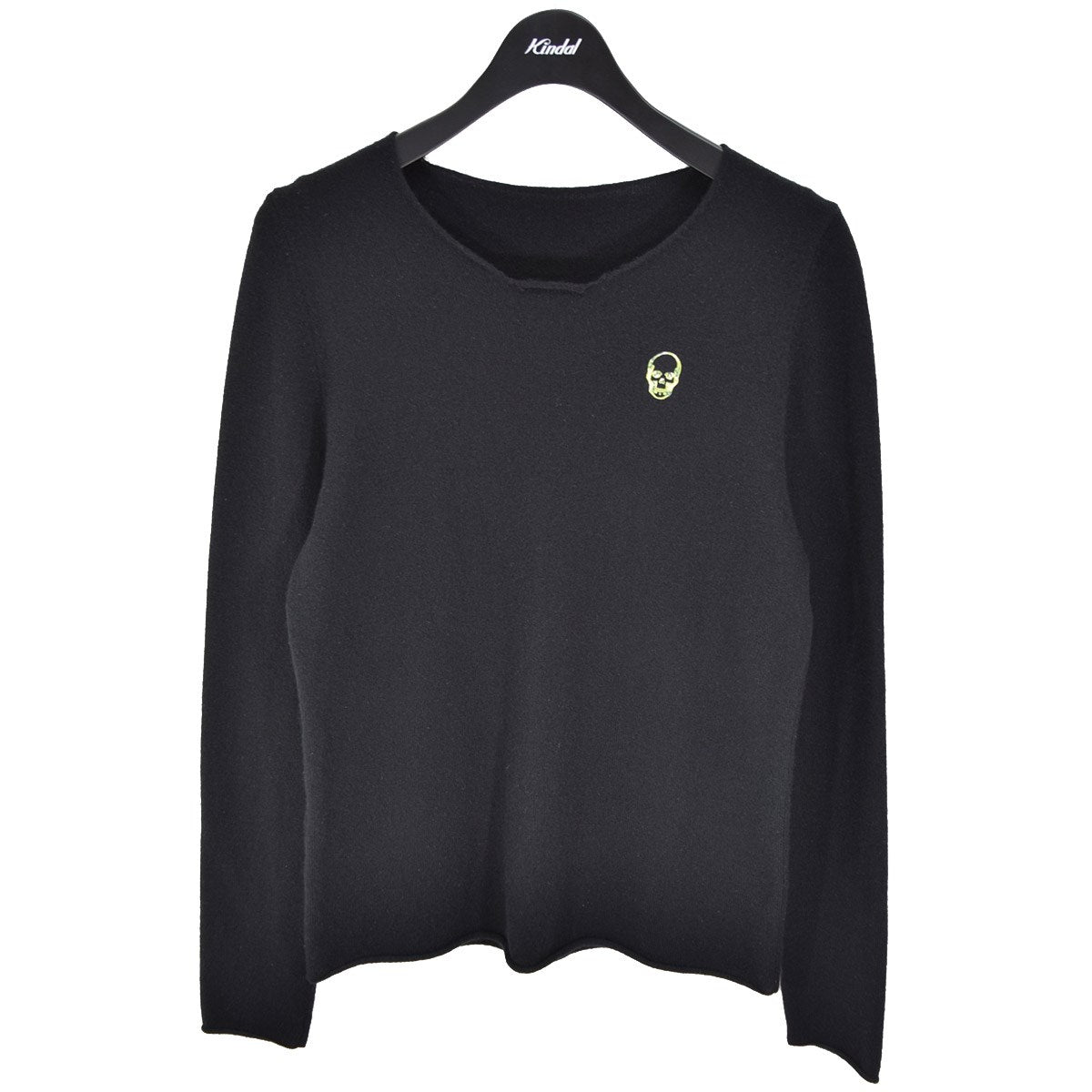 LUCIEN PELLAT-FINET(ルシアンペラフィネ) スカル刺繍カシミヤニット