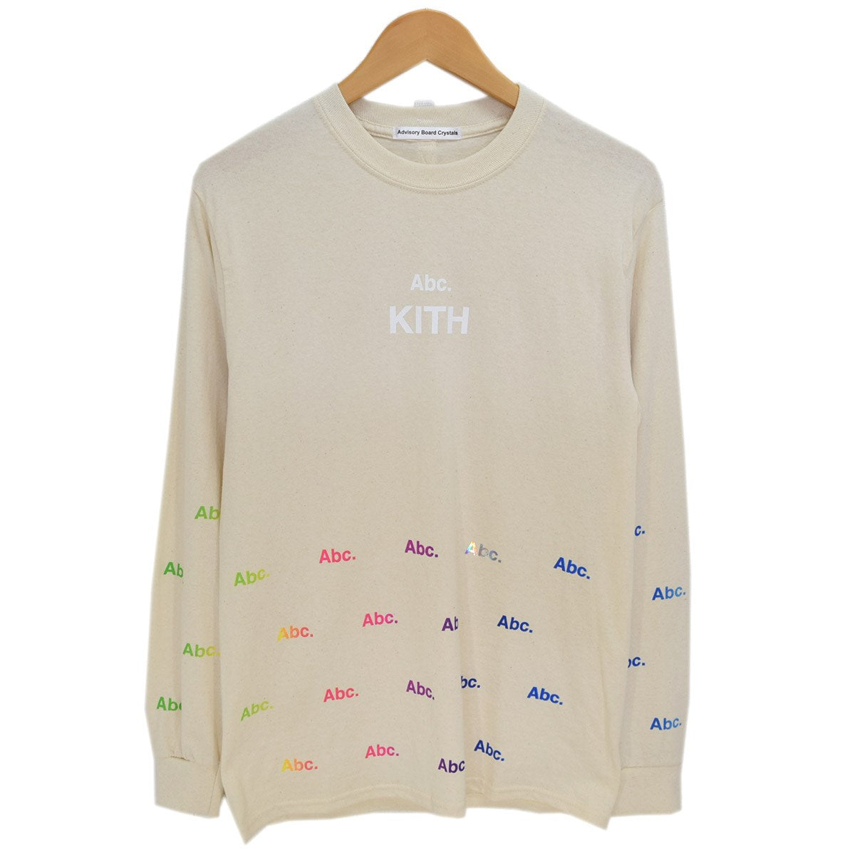 KITH × Advisory Board Crystals Kith Diagram L／S Tee ロングスリーブ カットソー オフホワイト  サイズ 14｜【公式】カインドオルオンライン ブランド古着・中古通販【kindal】