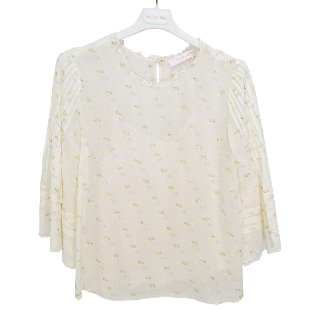 SEE BY CHLOE(シーバイクロエ) Embroidered Sift blouse フレア 