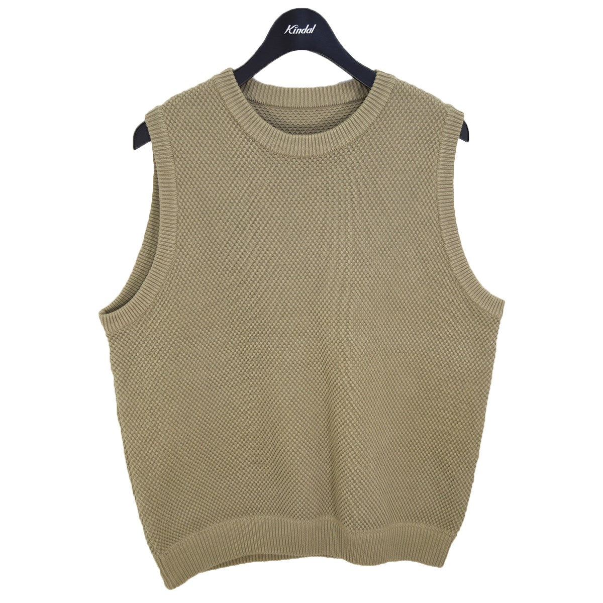 crepuscule(クレプスキュール) Lowgage Moss Stitch Vest コットン ...