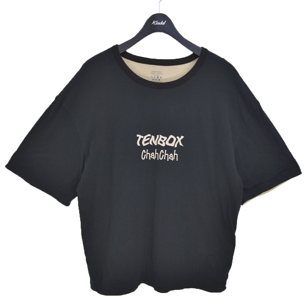 TENBOX×ChahChah Reversible LOGO Tリバーシブル プリントTシャツ 