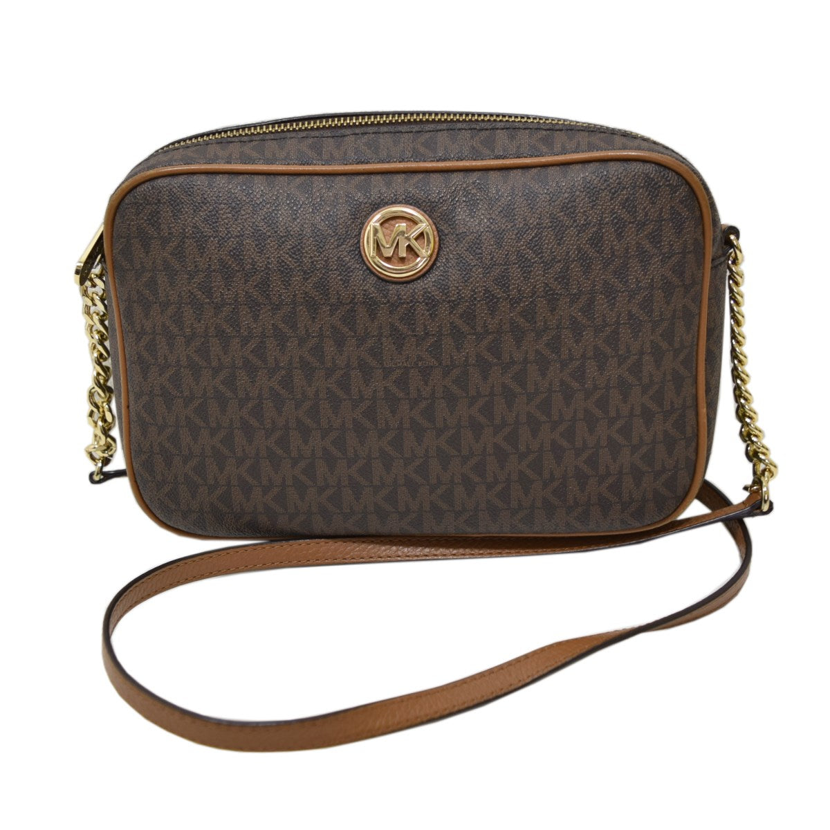 MICHAEL KORS(マイケルコース) モノグラムショルダーバッグ ブラウン 