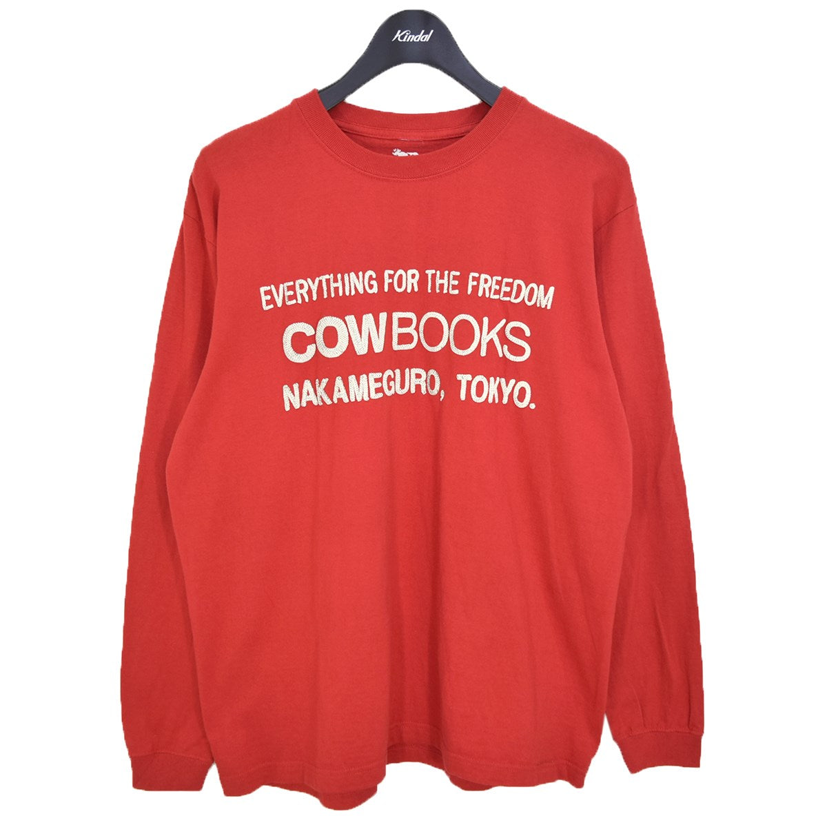 COW BOOKS(カウブックス) Book Vendor Long Sleeve T-shirt 刺繍ロング ...