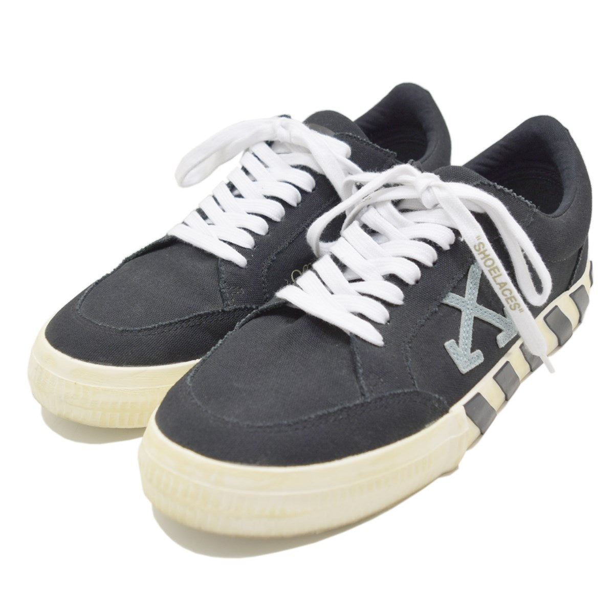 OFF WHITE(オフホワイト) LOW VULCANIZED ECO CANVAS SNEAKERS スニーカー ブラック サイズ  13｜【公式】カインドオルオンライン ブランド古着・中古通販【kindal】