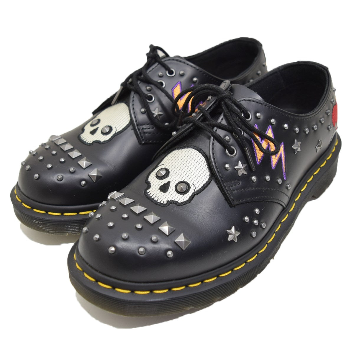 Dr．Martens(ドクターマーチン) ROCKABILLY 3EYE SHOEロカビリー 3ホール スタッズ シューズ1461 1461 ブラック  サイズ 6｜【公式】カインドオルオンライン ブランド古着・中古通販【kindal】