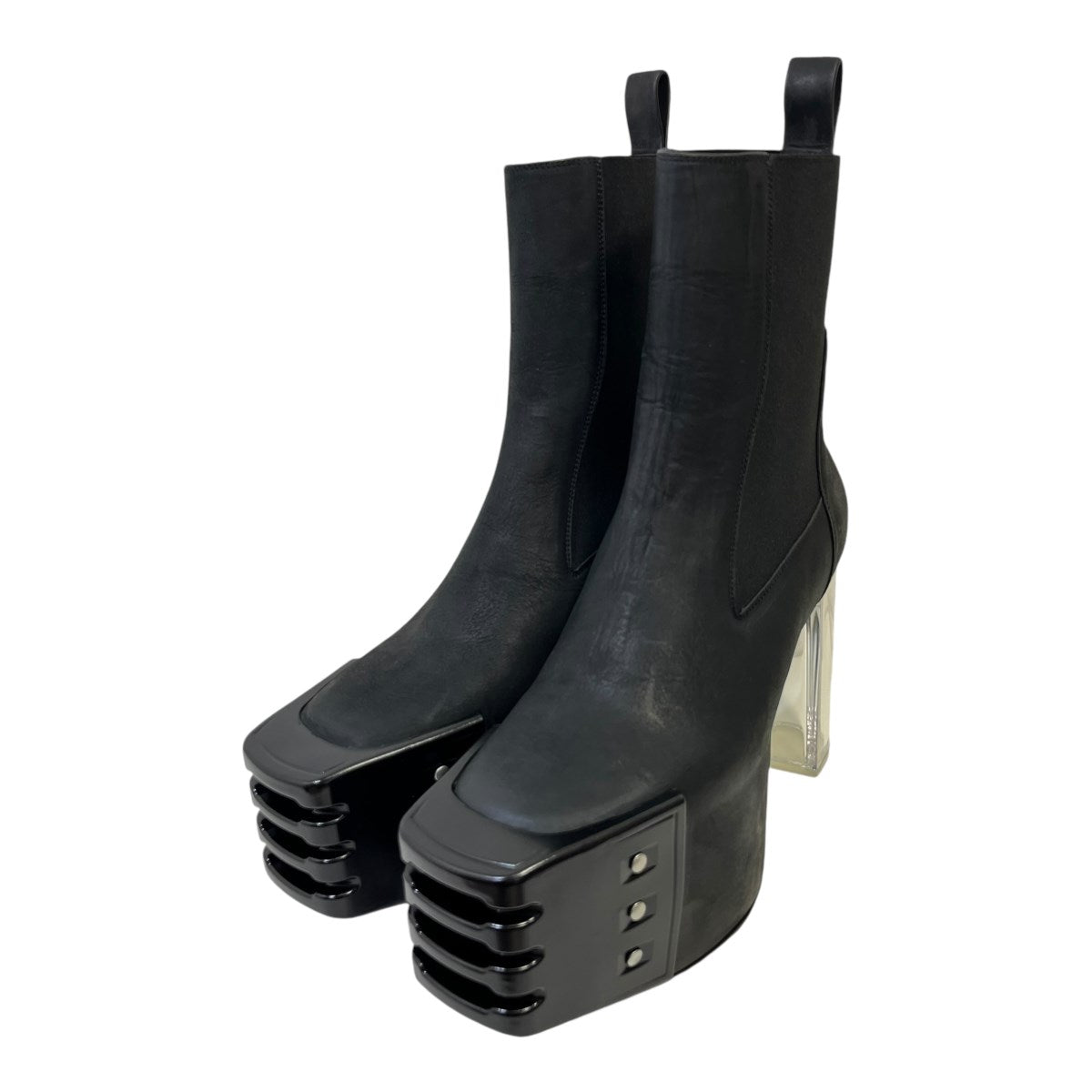 RICK OWENS(リックオウエンス) ANKLE BOOTS GRILLED PLATFORMSKISS ブーツRU02C7825 LWNGR0  RU02C7825 LWNGR0 ブラック サイズ 40｜【公式】カインドオルオンライン ブランド古着・中古通販【kindal】