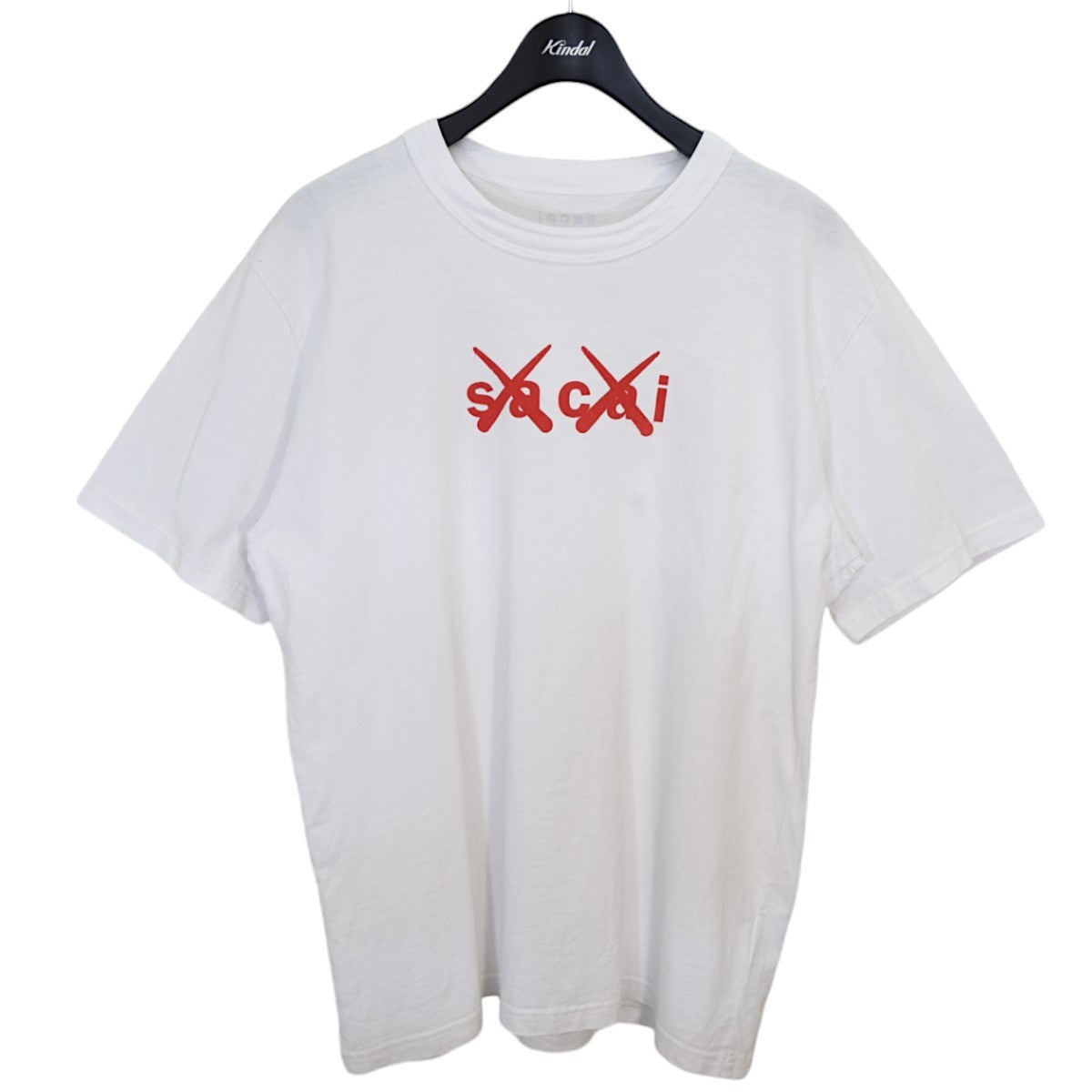 sacai×KAWS Flock Print T-shirtロゴプリント Tシャツ 2021SS21-288S 21-288S ホワイト サイズ 4｜【公式】カインドオルオンライン  ブランド古着・中古通販【kindal】