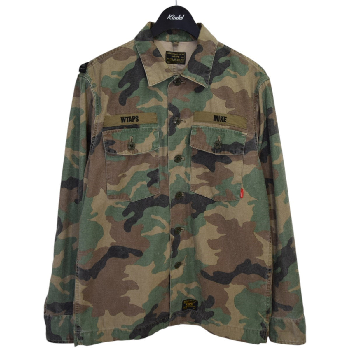 WTAPS(ダブルタップス) BUDS LS 02 SHIRTミリタリーシャツジャケット151GWDT-SHM15 151GWDT-SHM15  オリーブ サイズ 02｜【公式】カインドオルオンライン ブランド古着・中古通販【kindal】