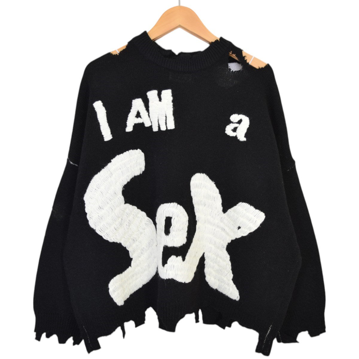 SAINT MICHAEL×Sex Pistols SP CREW KNT ／ I AM Aクラッシュニット 