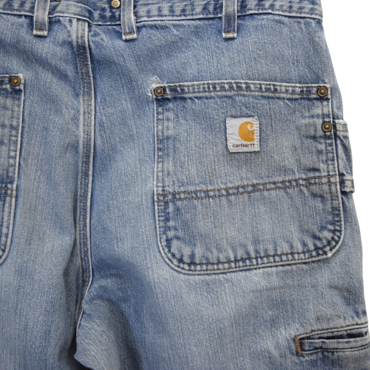 カーハートのダブルニーデニムパンツ Dungaree Fit 00Sヴィンテージです。 CarHartt ボトムス 古着・中古アイテム