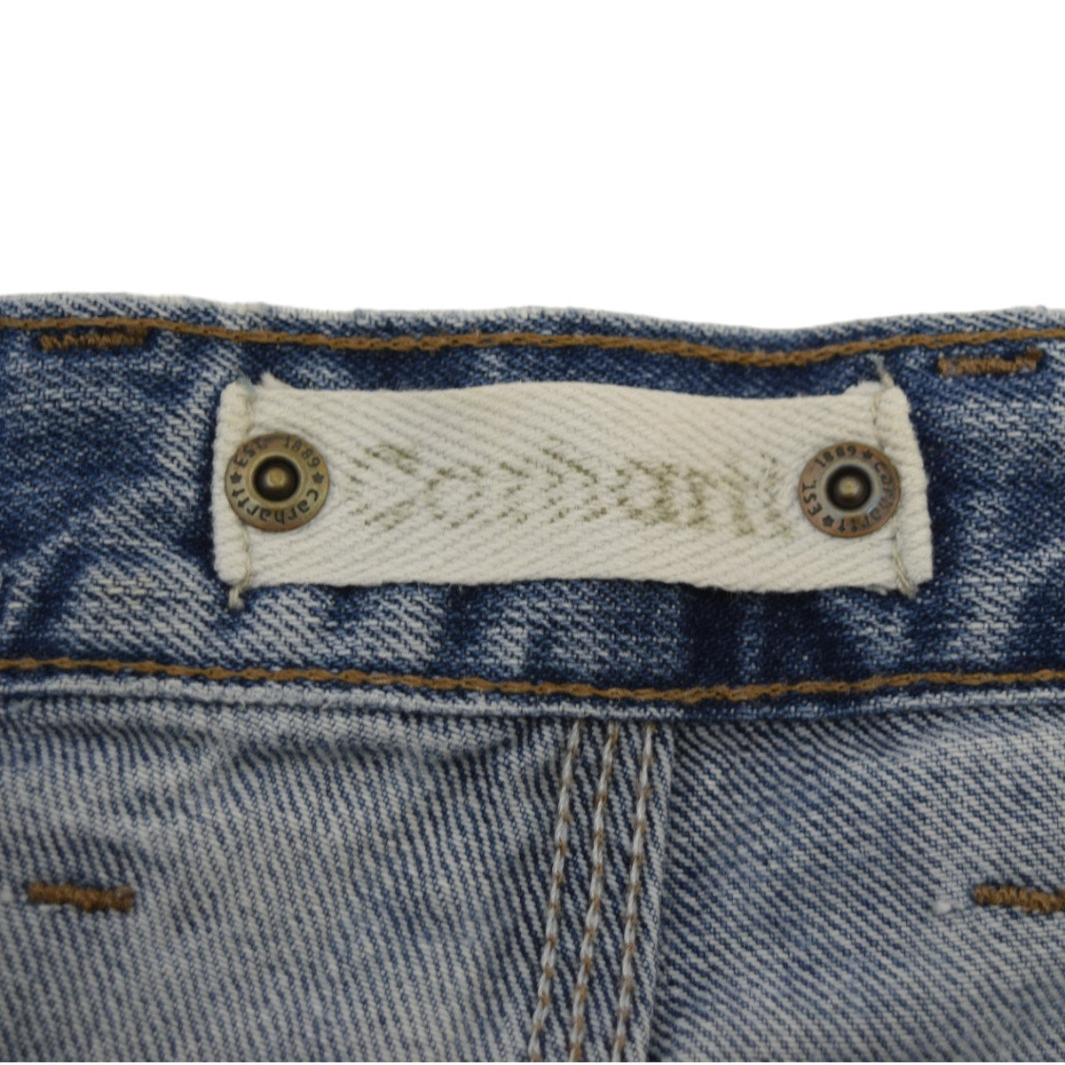 カーハートのダブルニーデニムパンツ Dungaree Fit 00Sヴィンテージです。 CarHartt ボトムス 古着・中古アイテム