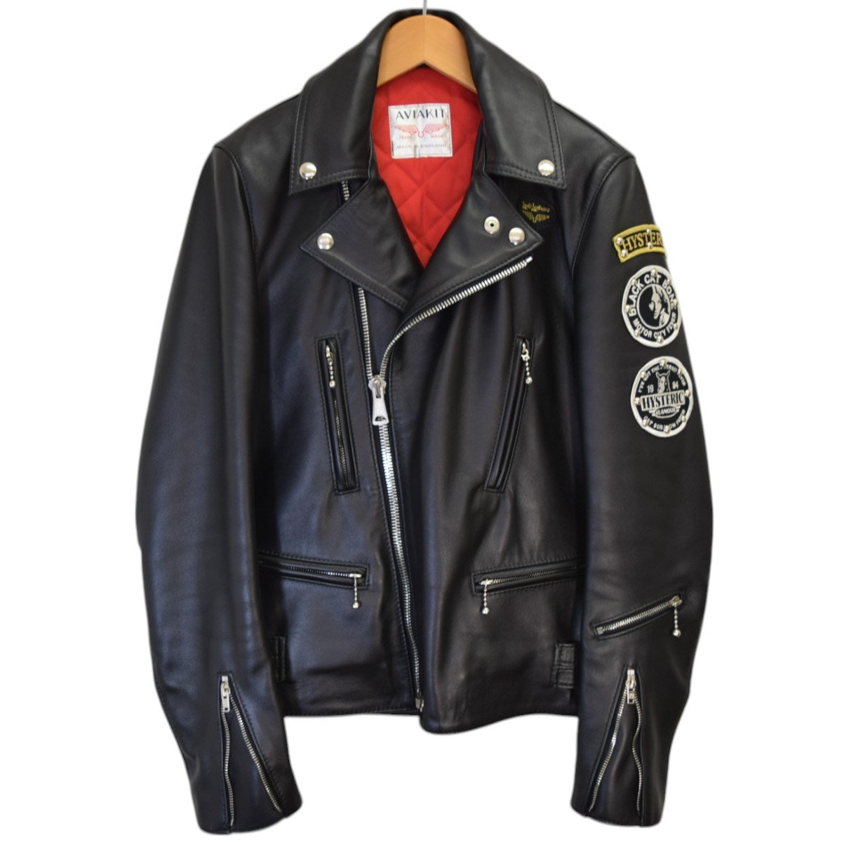 ルイスレザー×ヒステリックグラマーのCOW HIDE LIGHTNING ダブルライダースジャケット 0231LB01です。 Lewis Leathers×Hysteric Glamour 古着・中古 アウター アイテム