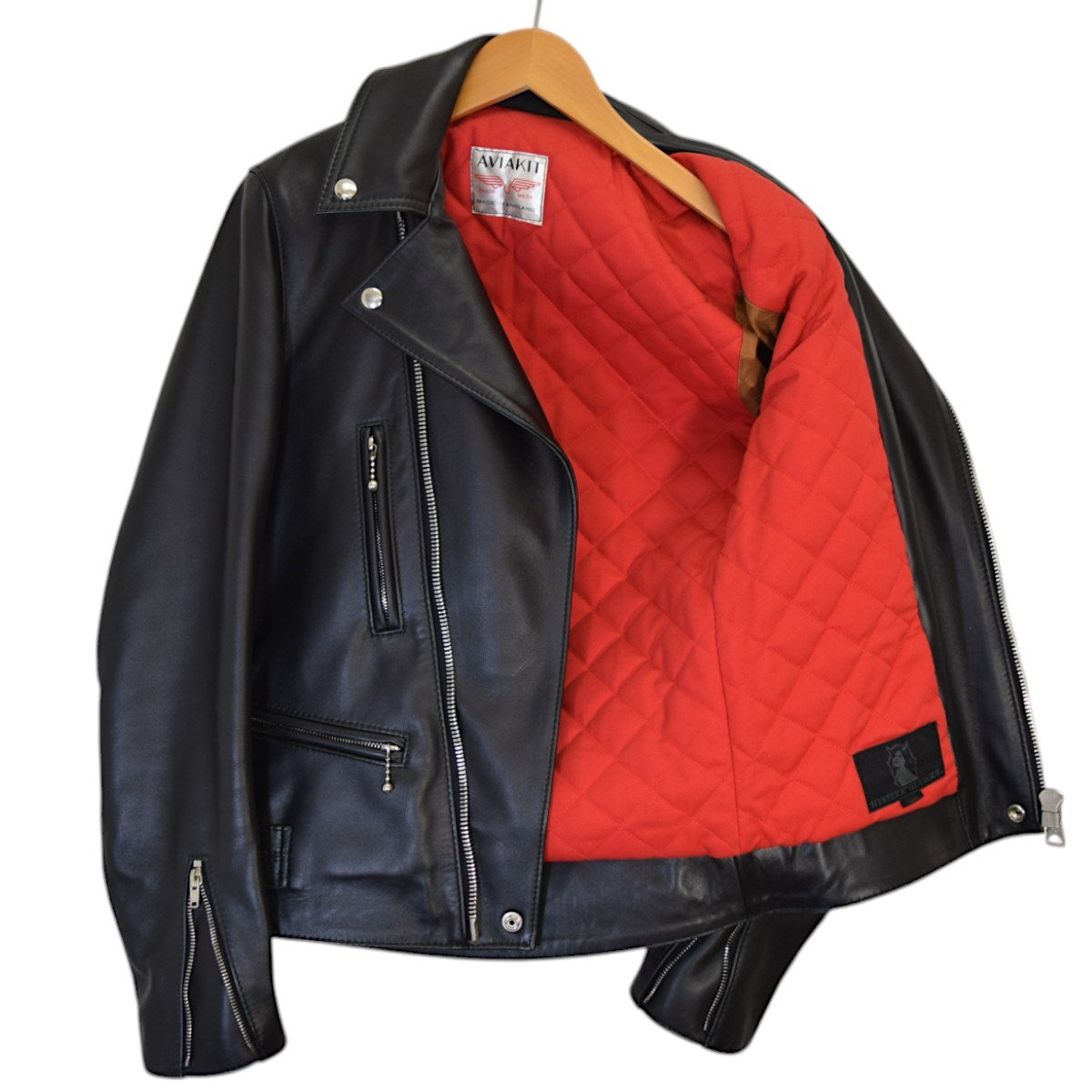 ルイスレザー×ヒステリックグラマーのCOW HIDE LIGHTNING ダブルライダースジャケット 0231LB01です。 Lewis Leathers×Hysteric Glamour 古着・中古 アウター アイテム