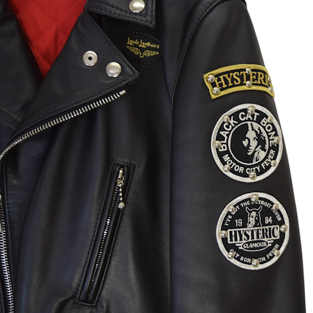 ルイスレザー×ヒステリックグラマーのCOW HIDE LIGHTNING ダブルライダースジャケット 0231LB01です。 Lewis Leathers×Hysteric Glamour 古着・中古 アウター アイテム