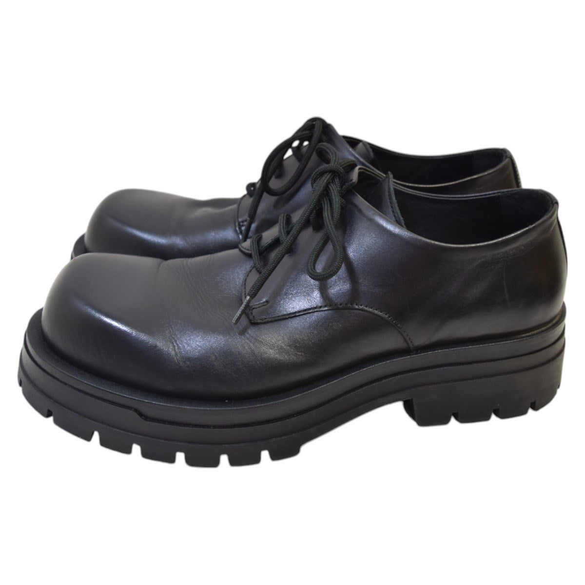 ZARA チャンキーレザーシューズ2493/320/800 古着・中古-2枚目のアイテム画像