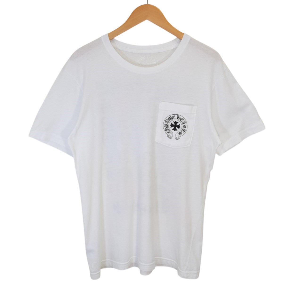 Chrome Hearts ホワイト Tシャツ ポケット付き Chrome Hearts ホワイト
