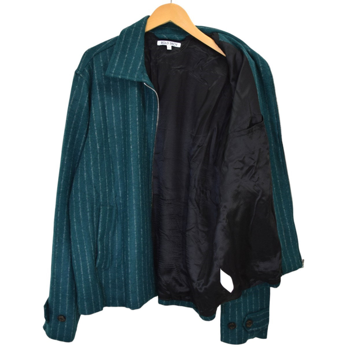 BIT TWO POCKET STRIPESストライプウールジップジャケット