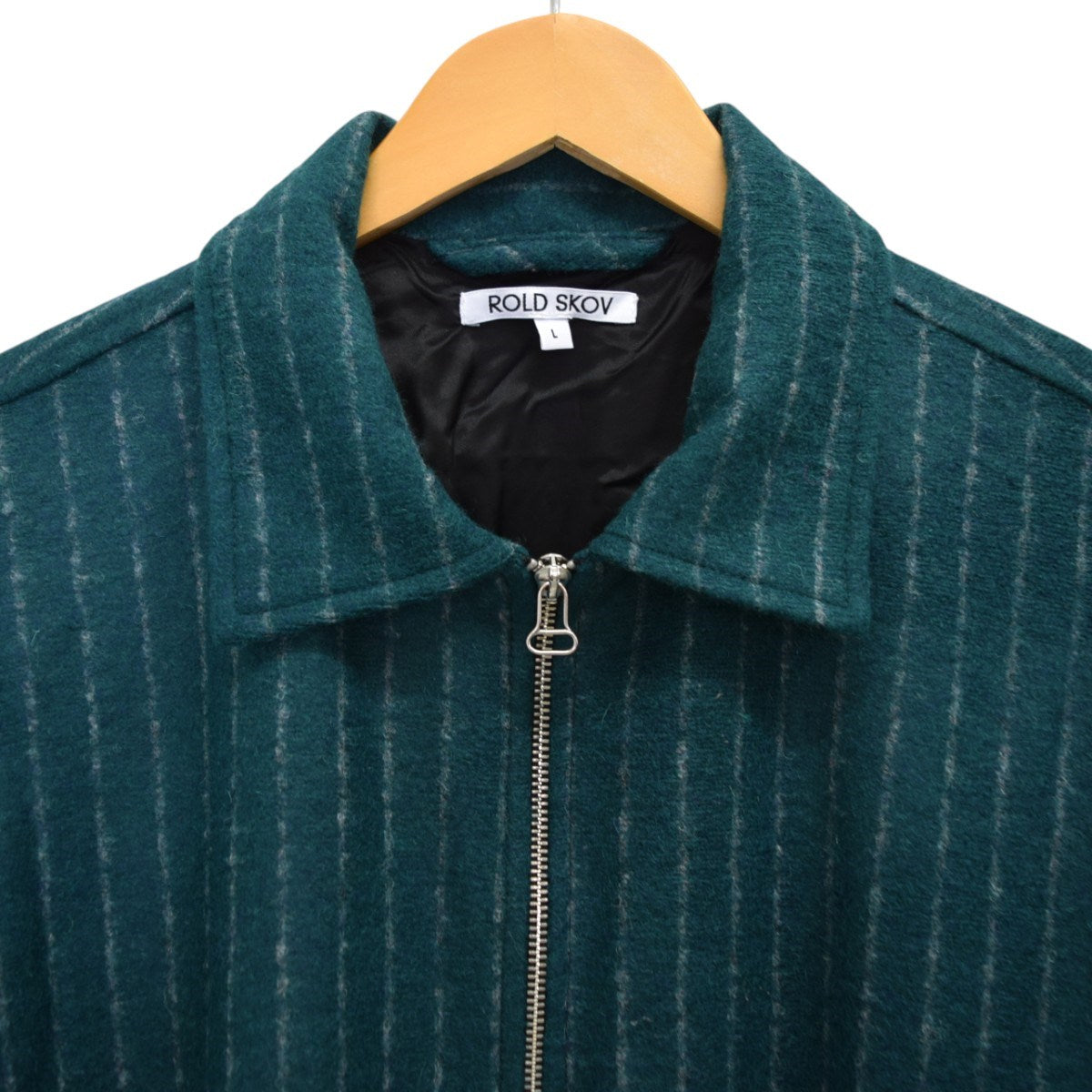 BIT TWO POCKET STRIPESストライプウールジップジャケット
