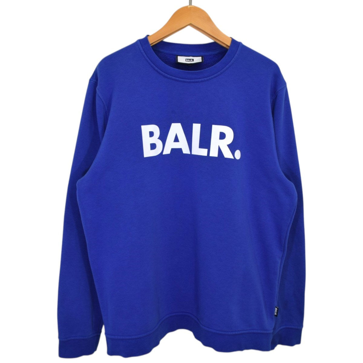 BALR. ボーラースウェット　XL　トレーナー　ブルー　コットン　クルーネック BALR．(ボーラー) クルーネックスウェット ブルー サイズ L｜【公式