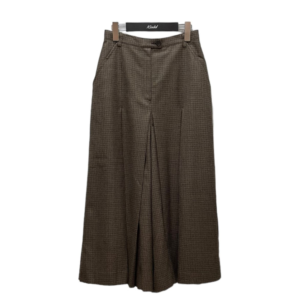 Maison Martin Margiela(メゾンマルタンマルジェラ) WIDE PANTS プリーツチェックワイドパンツ ブラウン サイズ  40｜【公式】カインドオルオンライン ブランド古着・中古通販【kindal】