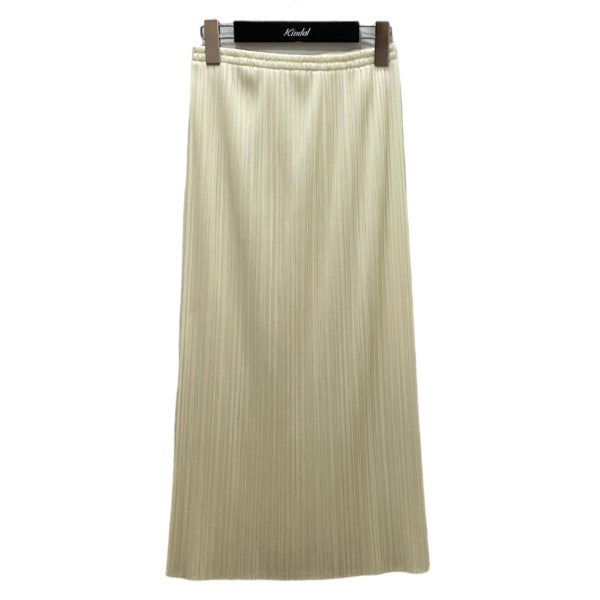 PLEATS PLEASE(プリーツプリーズ) プリーツロングスカート ホワイト  