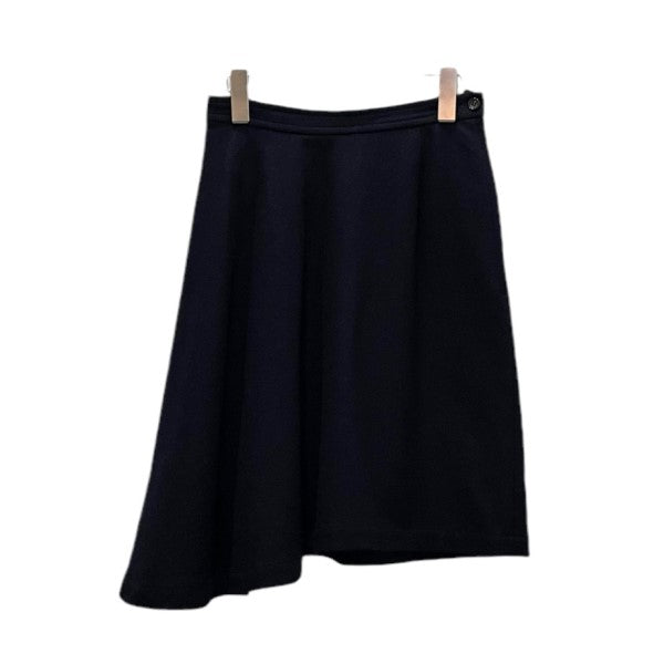 COMME des GARCONS(コムデギャルソン) ウール変形スカート ネイビー  
